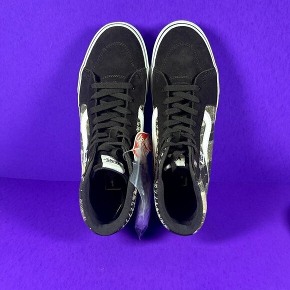 Vans Filmore Hi Platform Plaid Mix Brown/White High-Top Sneakers Shoe Sz 9.5 NWT - Picture 5 of 9